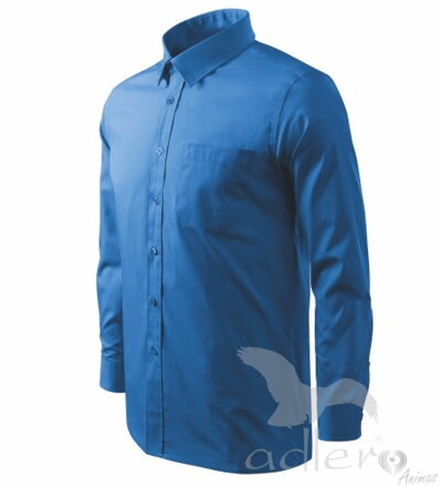 Košele pánske Shirt long sleeve 209 - Adler, veľkosť S, farba 00 biele